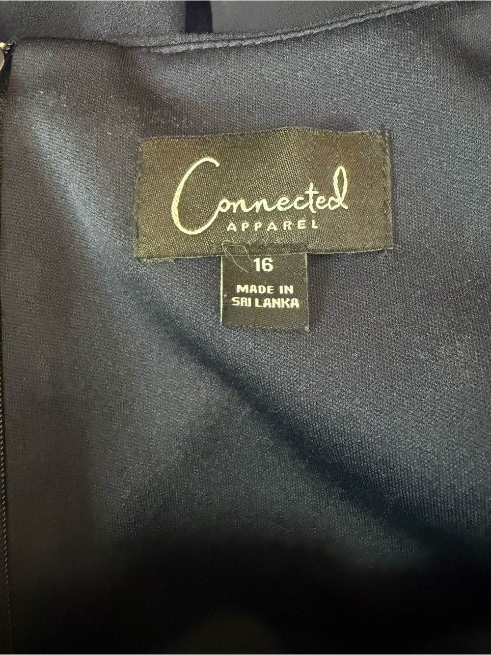 connected apparel Navy Maxi Dress with Flutter Sleeves - Picture 12 of 14